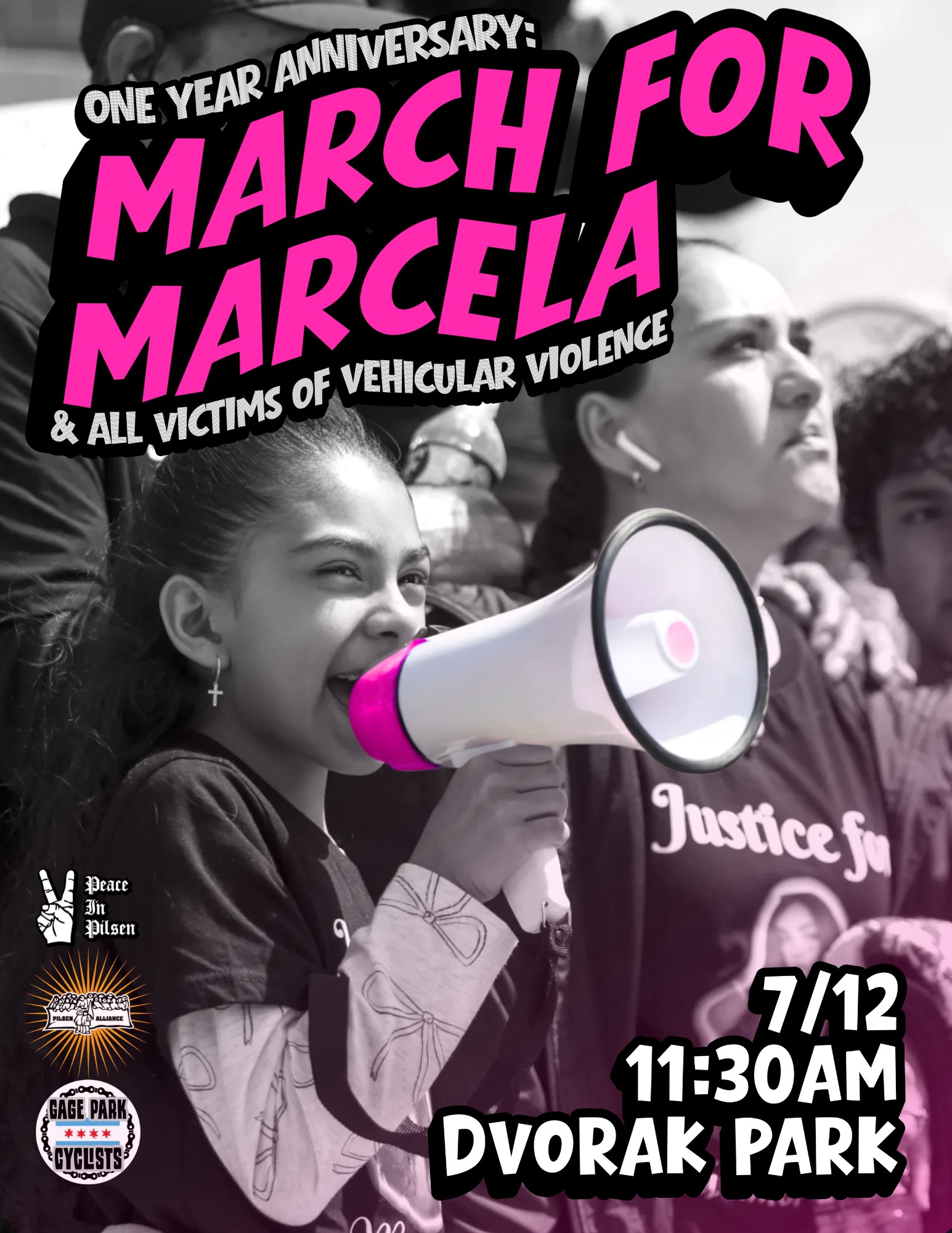 March for Marcela — Justice for Marcela poster