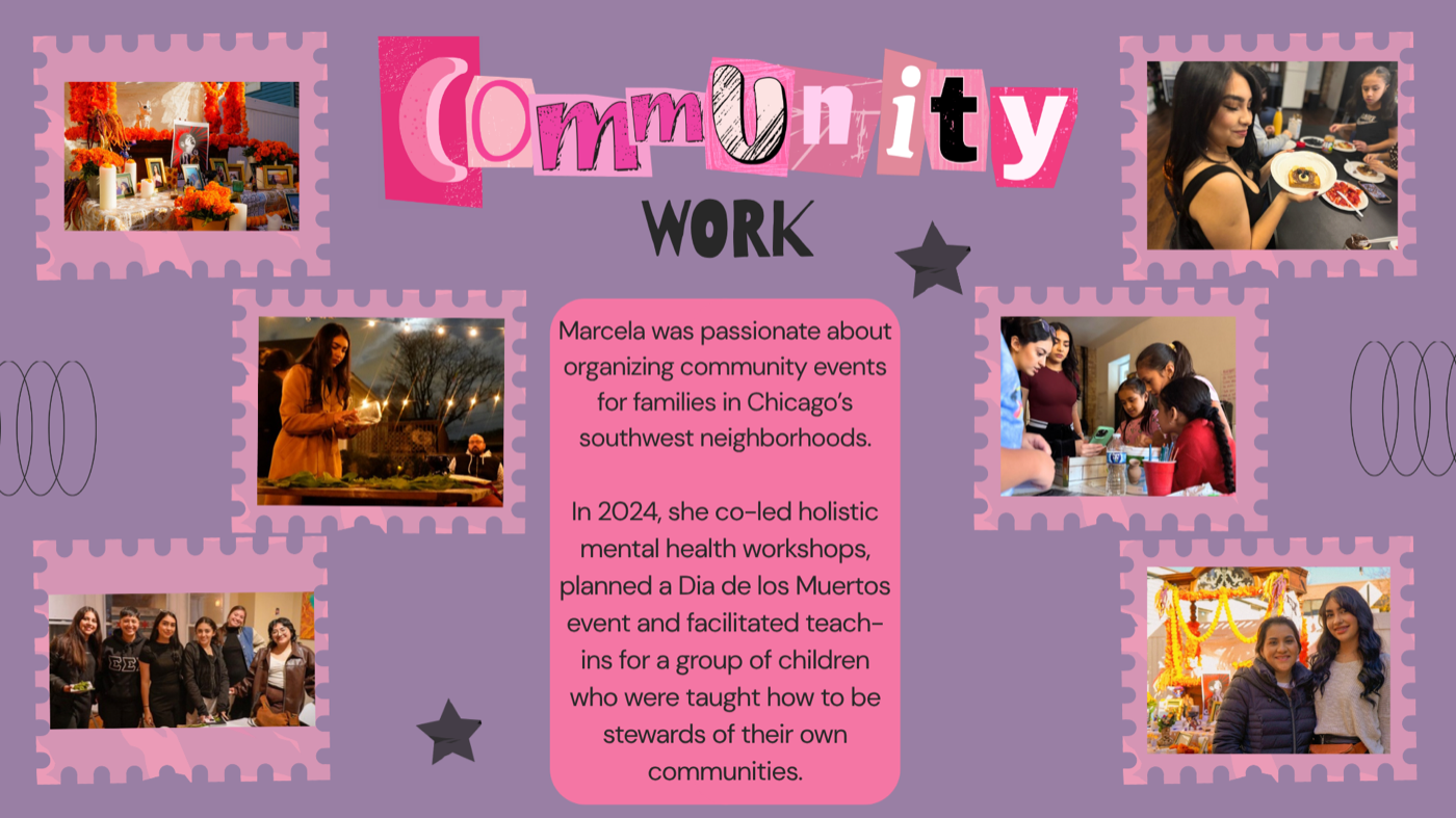 Marcela's community work
